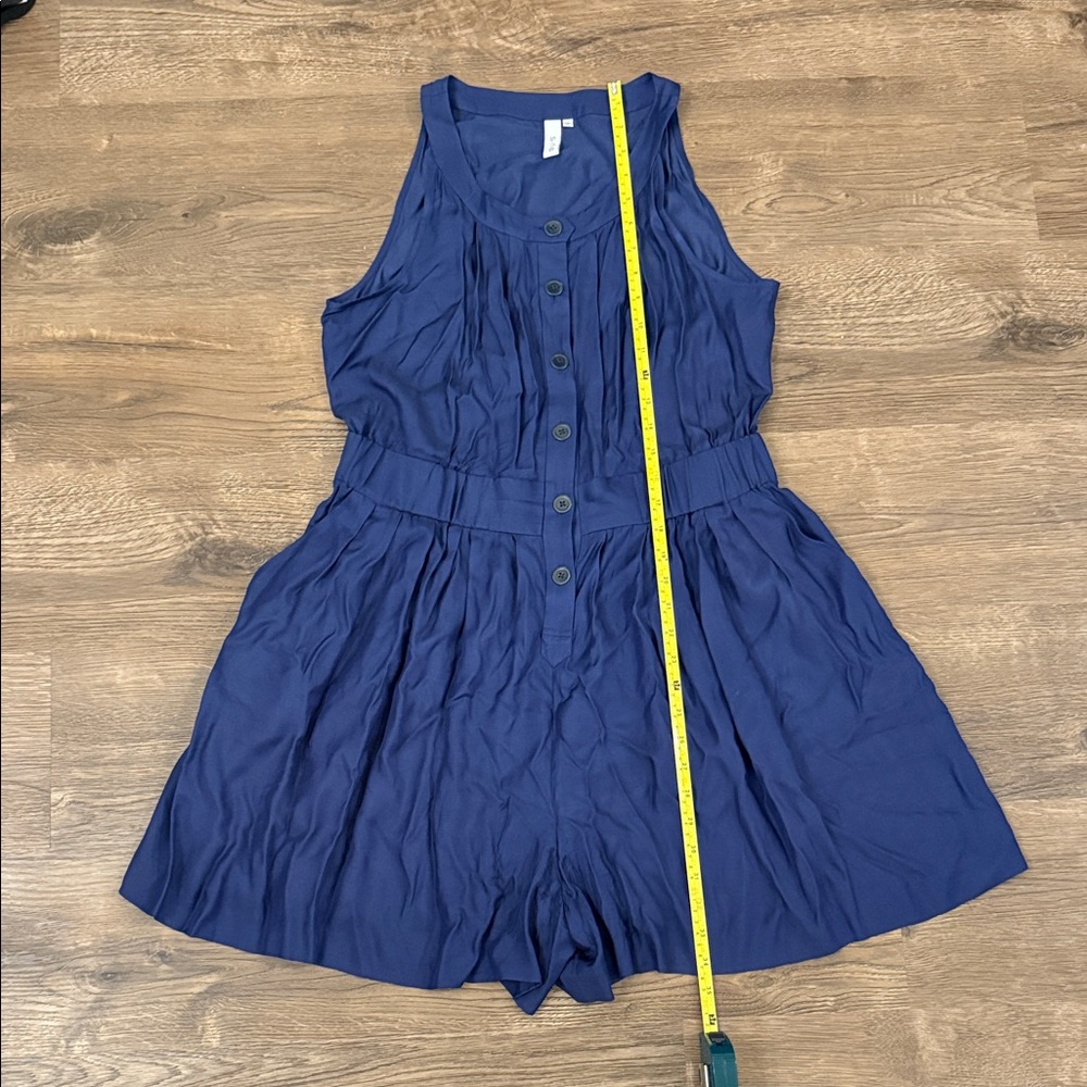 Sine by Anthropologie Navy Romper